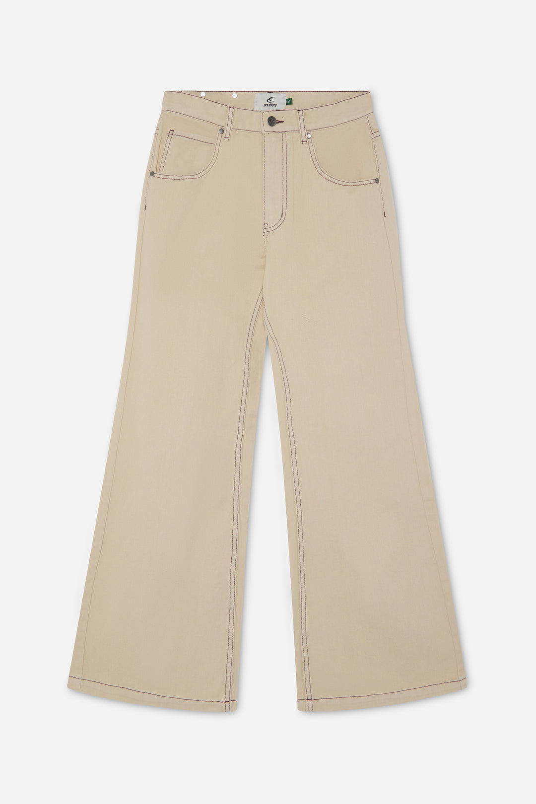 New Flared Ecru Pants – Scuffers