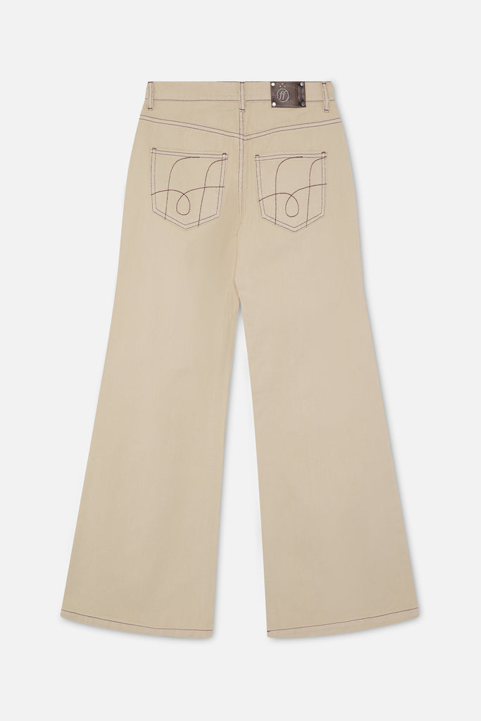 New Flared Ecru Pants