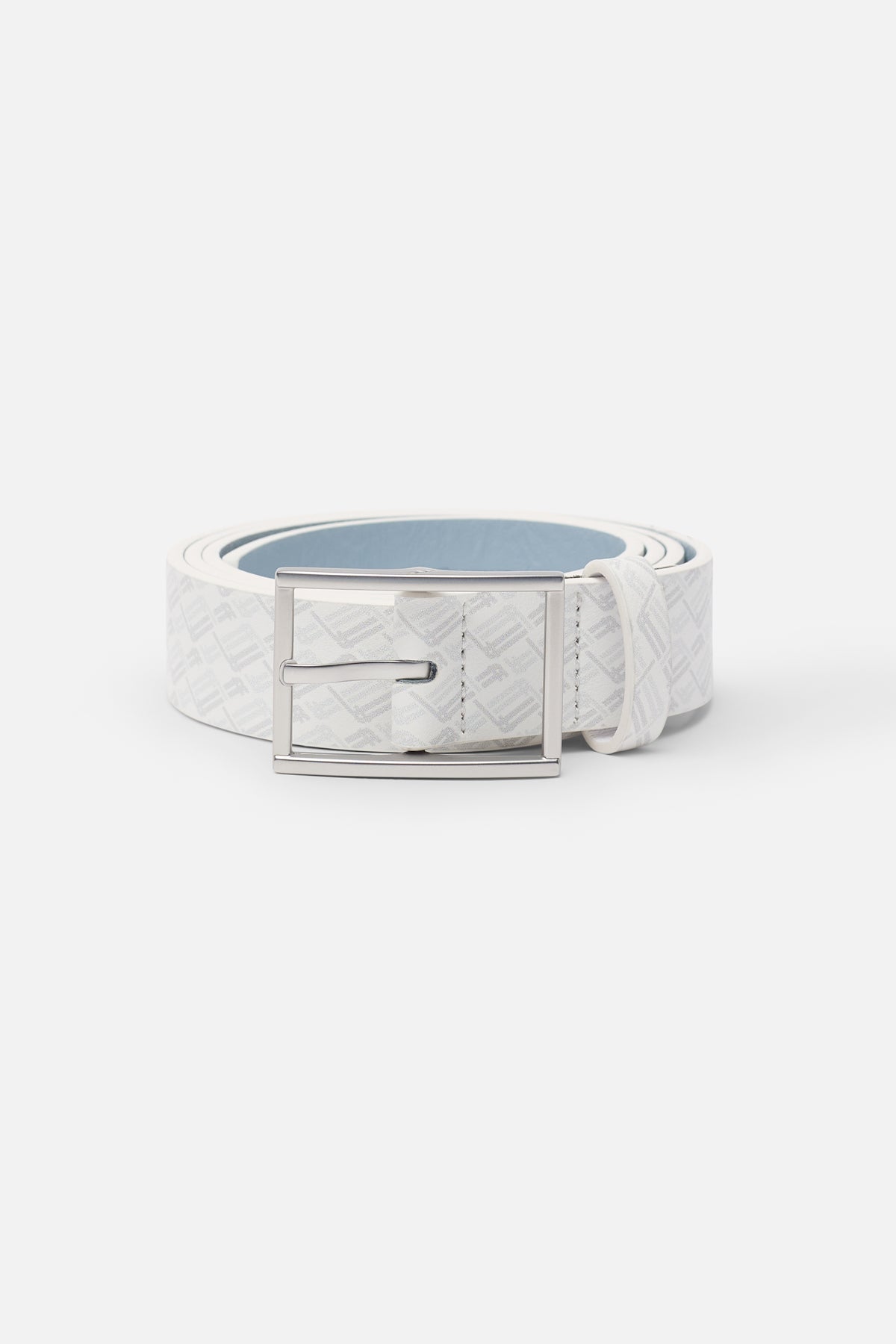 New Monogram White Belt