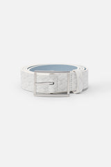 New Monogram White Belt