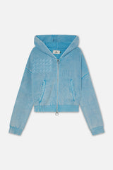 Nowhere Blue Knit Zipper