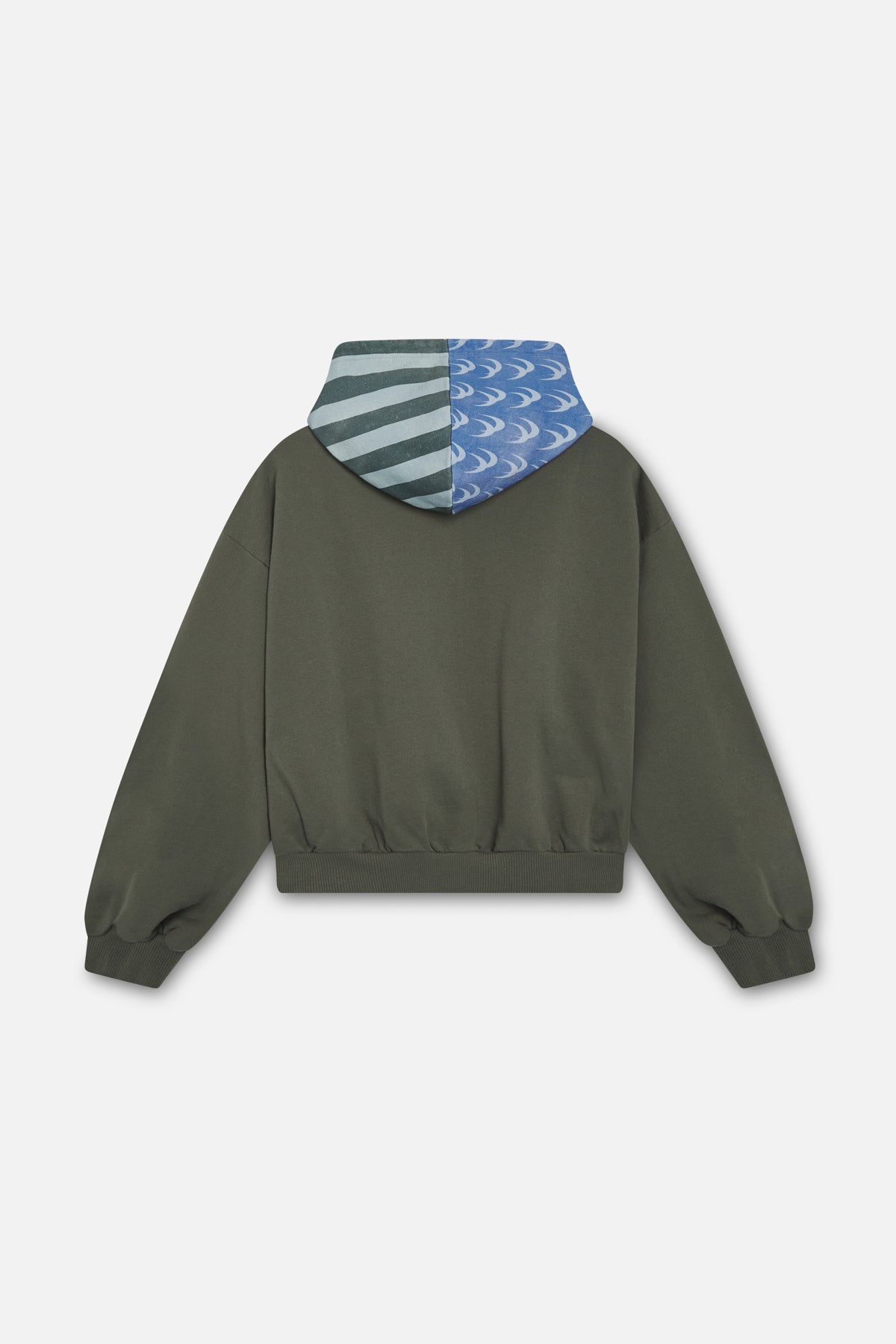 Nowhere Green Zipped Hoodie