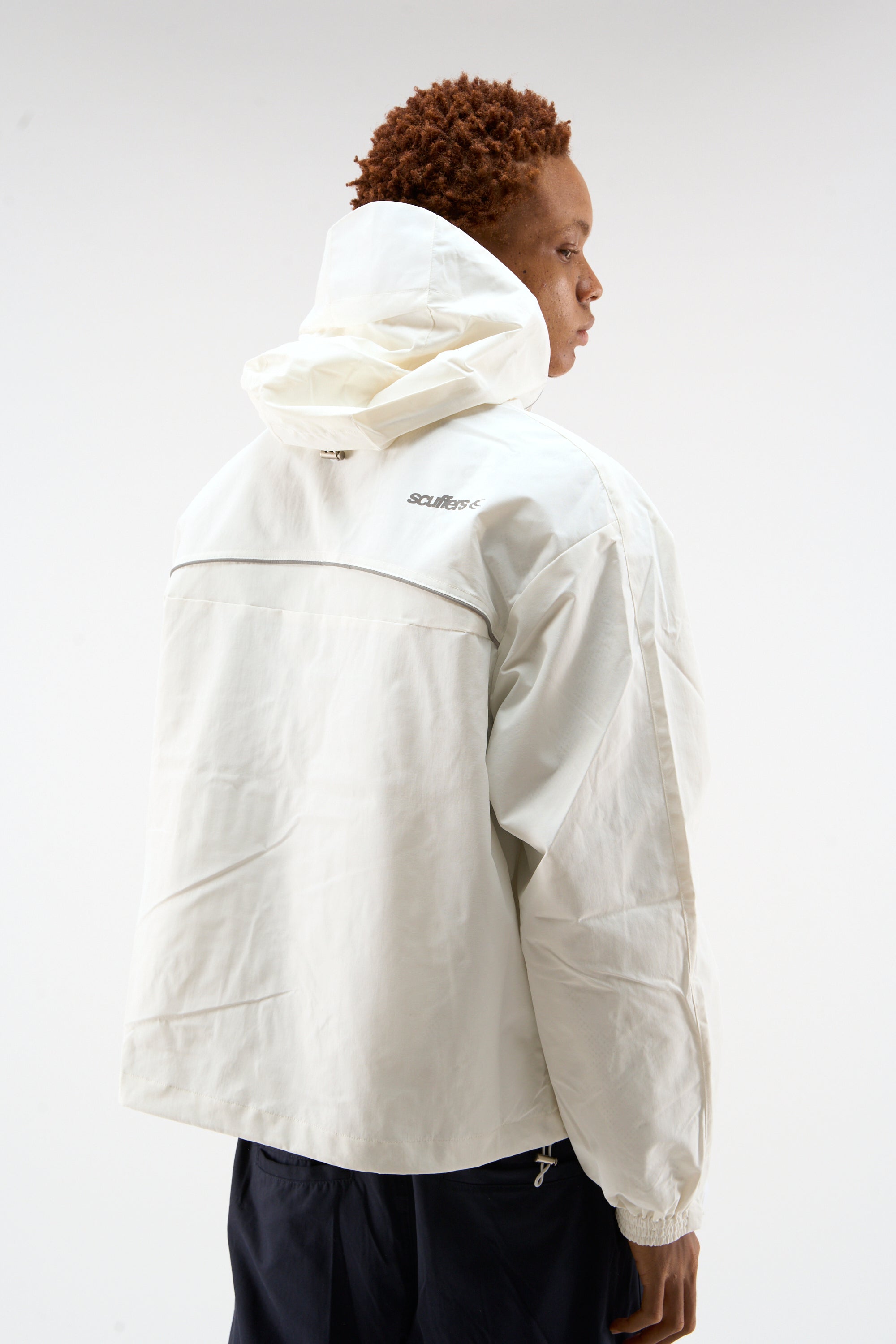 Essential White Windbreaker
