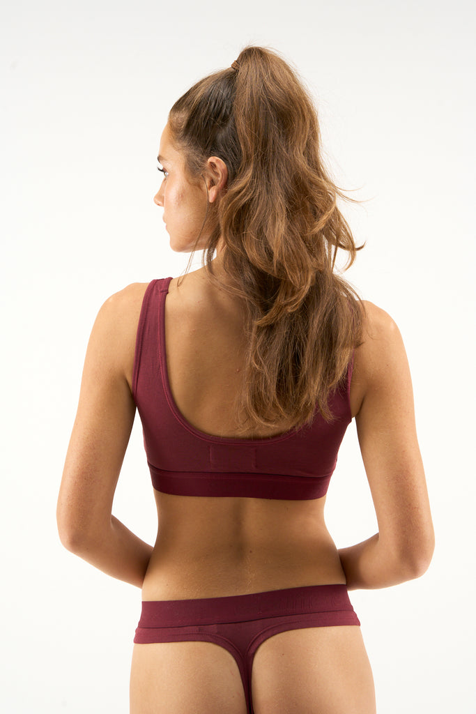 Underwear Burgundy Top