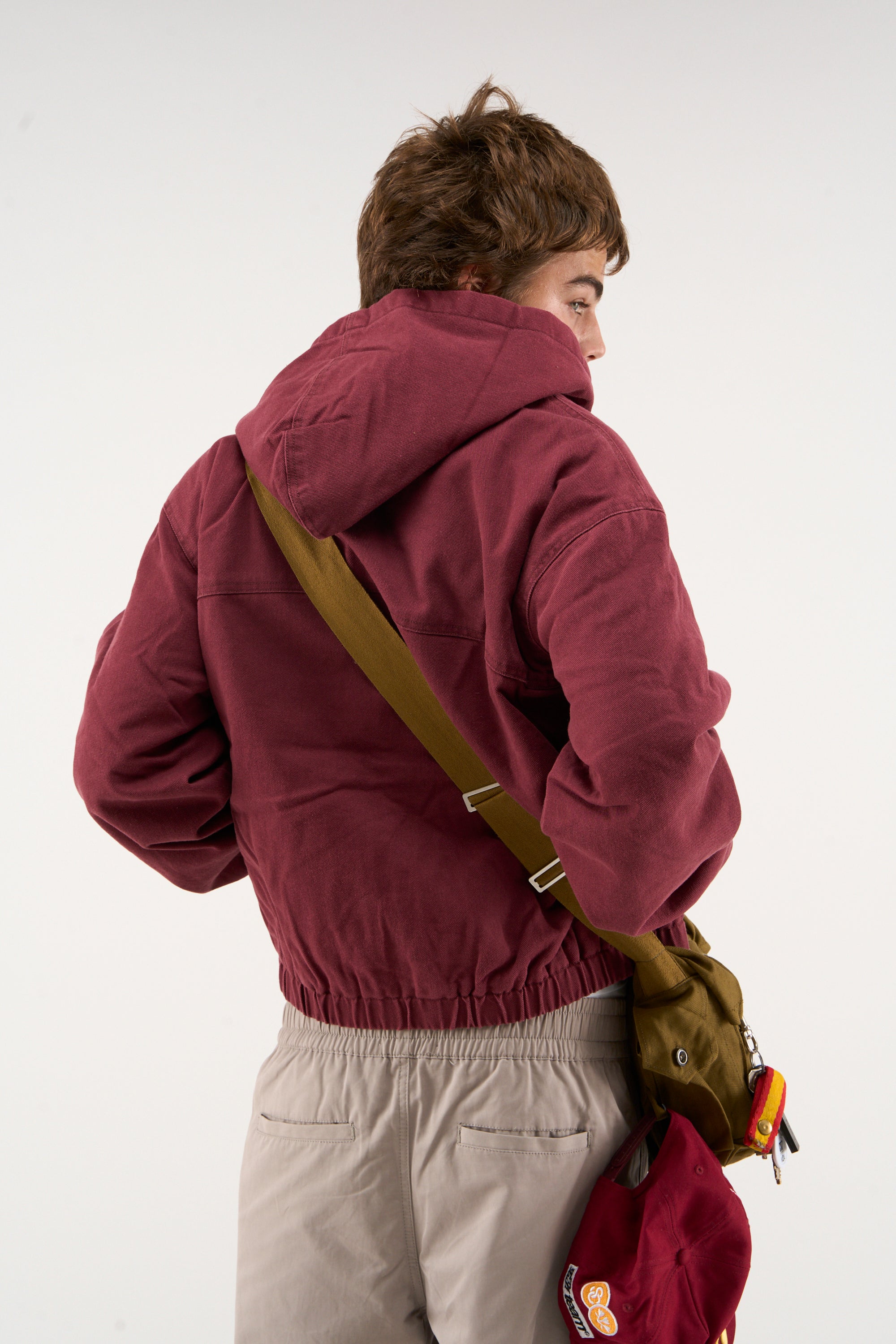 Stained Burgundy Work Jacket