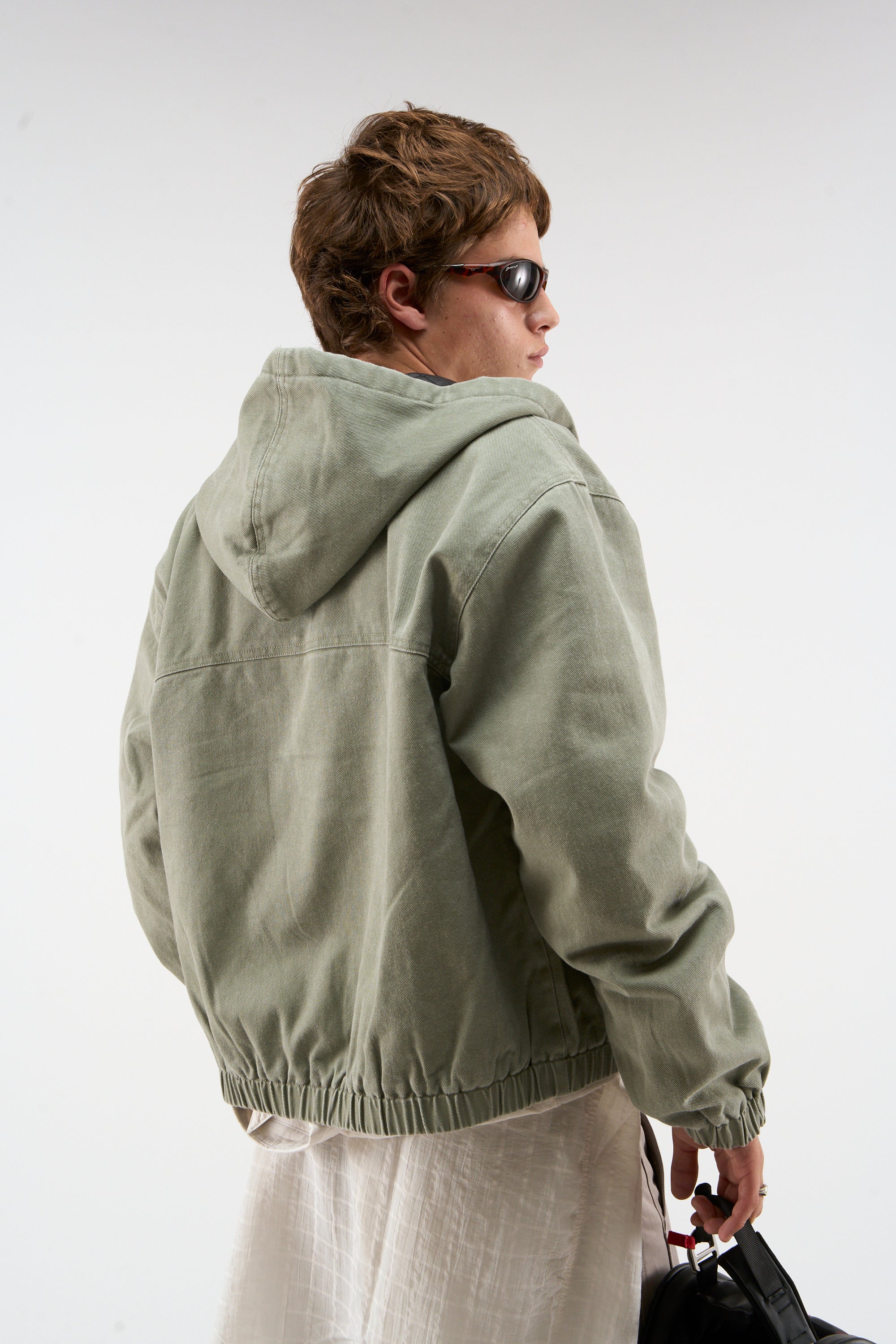 Stained Light Green Work Jacket