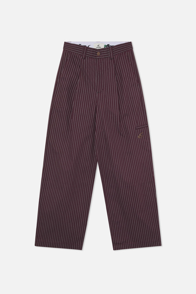 Pinstripe Burgundy Pants