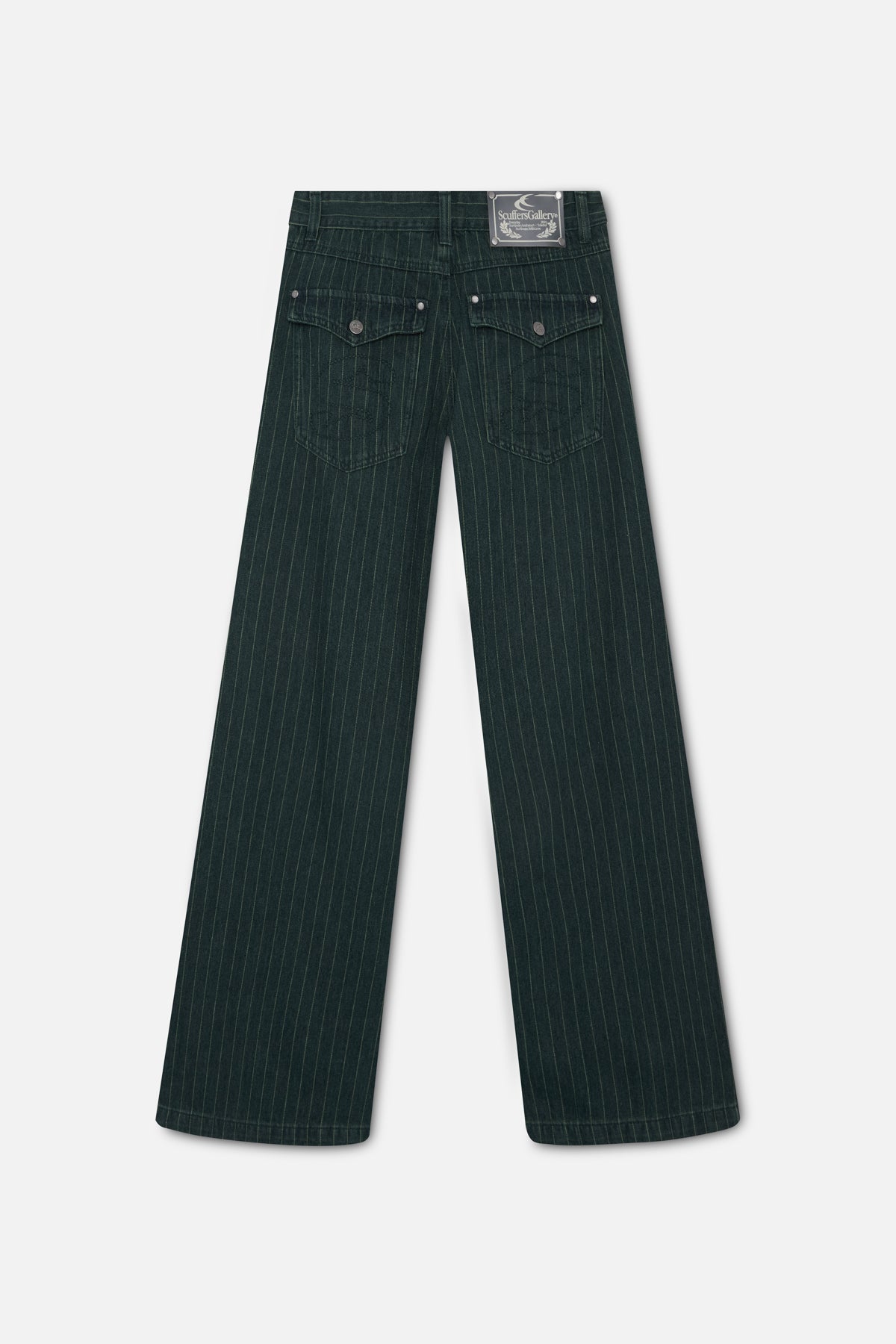Pinstripe Carrie Green Pants