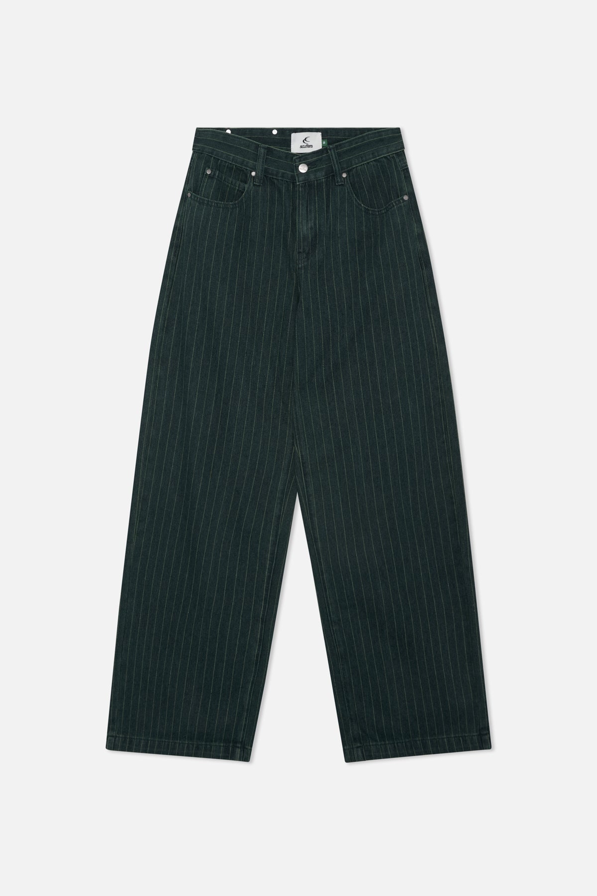 Pinstripe Carrie Green Pants