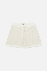 Pinstripe White Swimpants