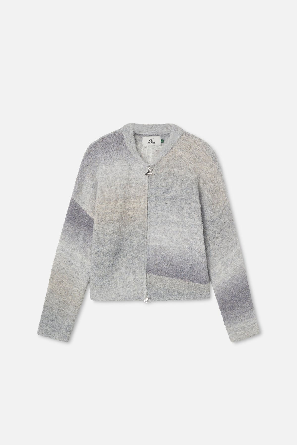 Quarter Grey Zipper Knit