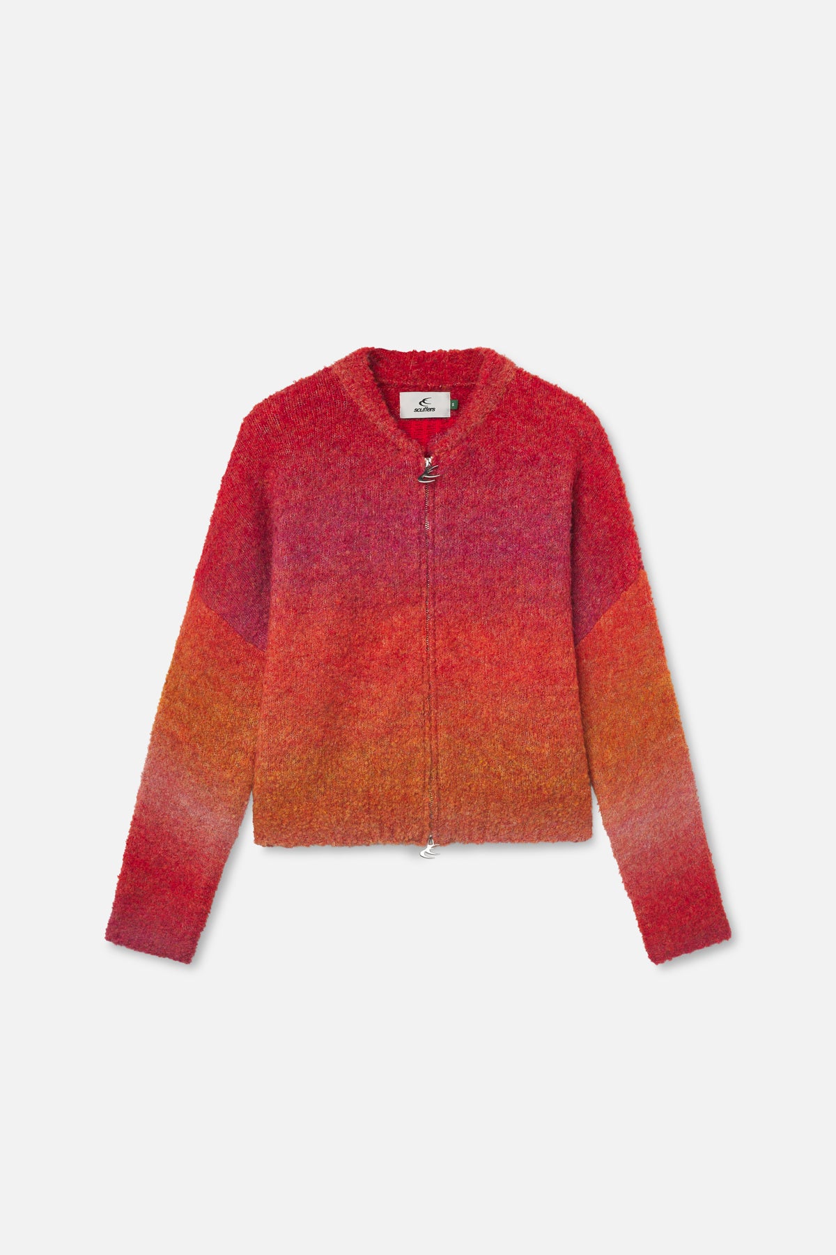 Quarter Red Zipper Knit