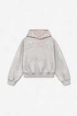 Raw Pop Grey Melange Hoodie