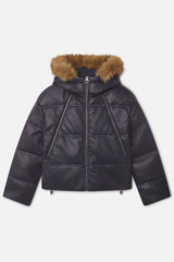Raw Dark Puffer Jacket