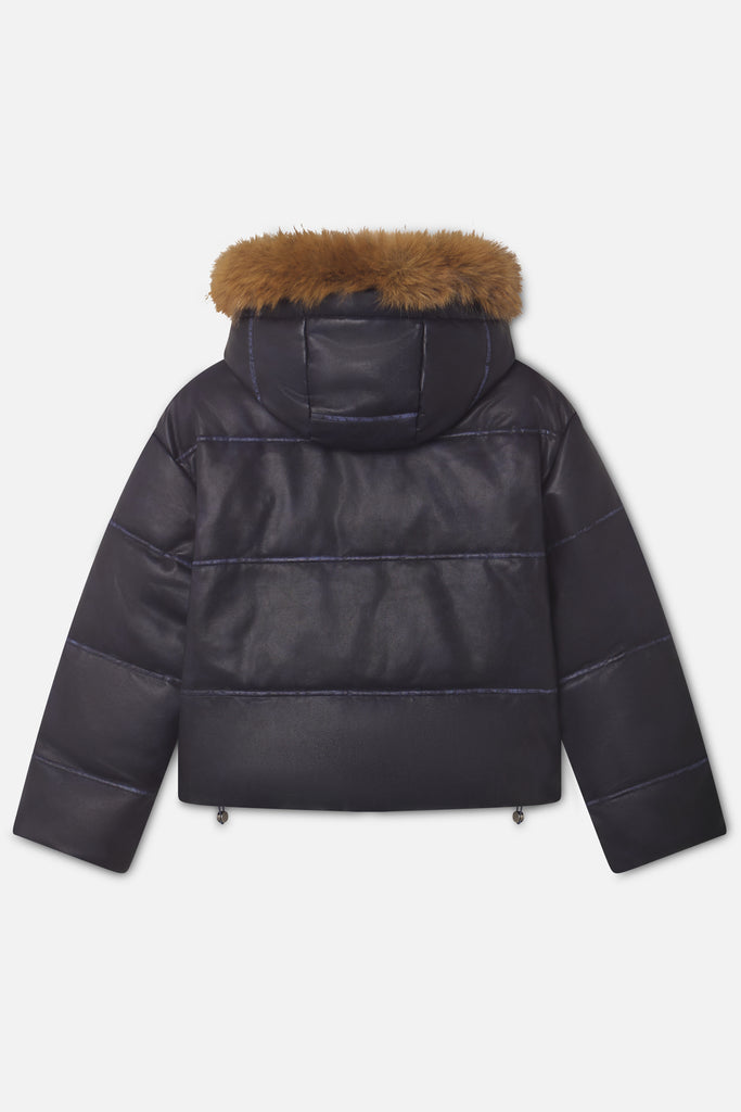 Raw Dark Puffer Jacket