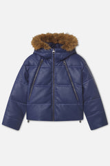 Raw Royal Blue Puffer Jacket