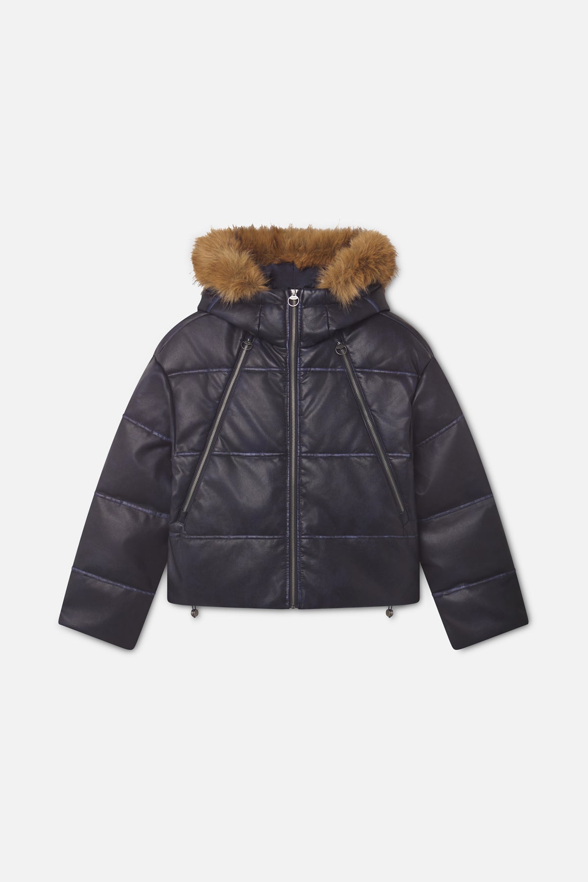Raw Dark Puffer Jacket