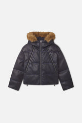 Raw Dark Puffer Jacket