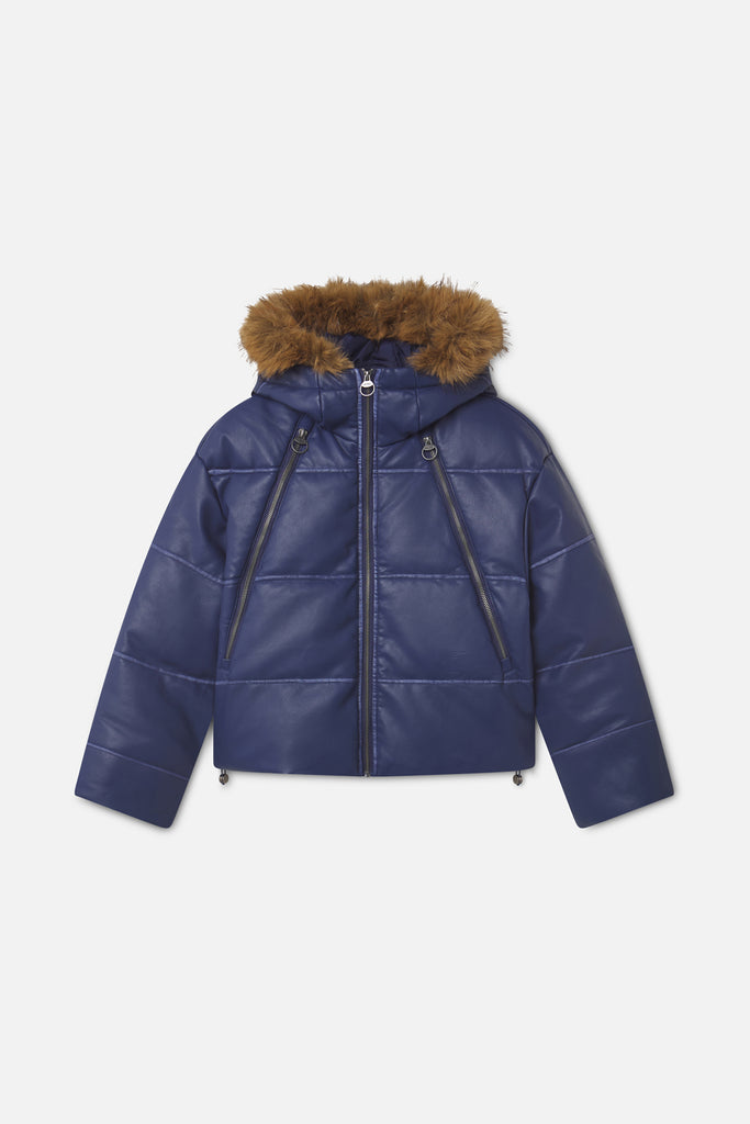 Raw Royal Blue Puffer Jacket