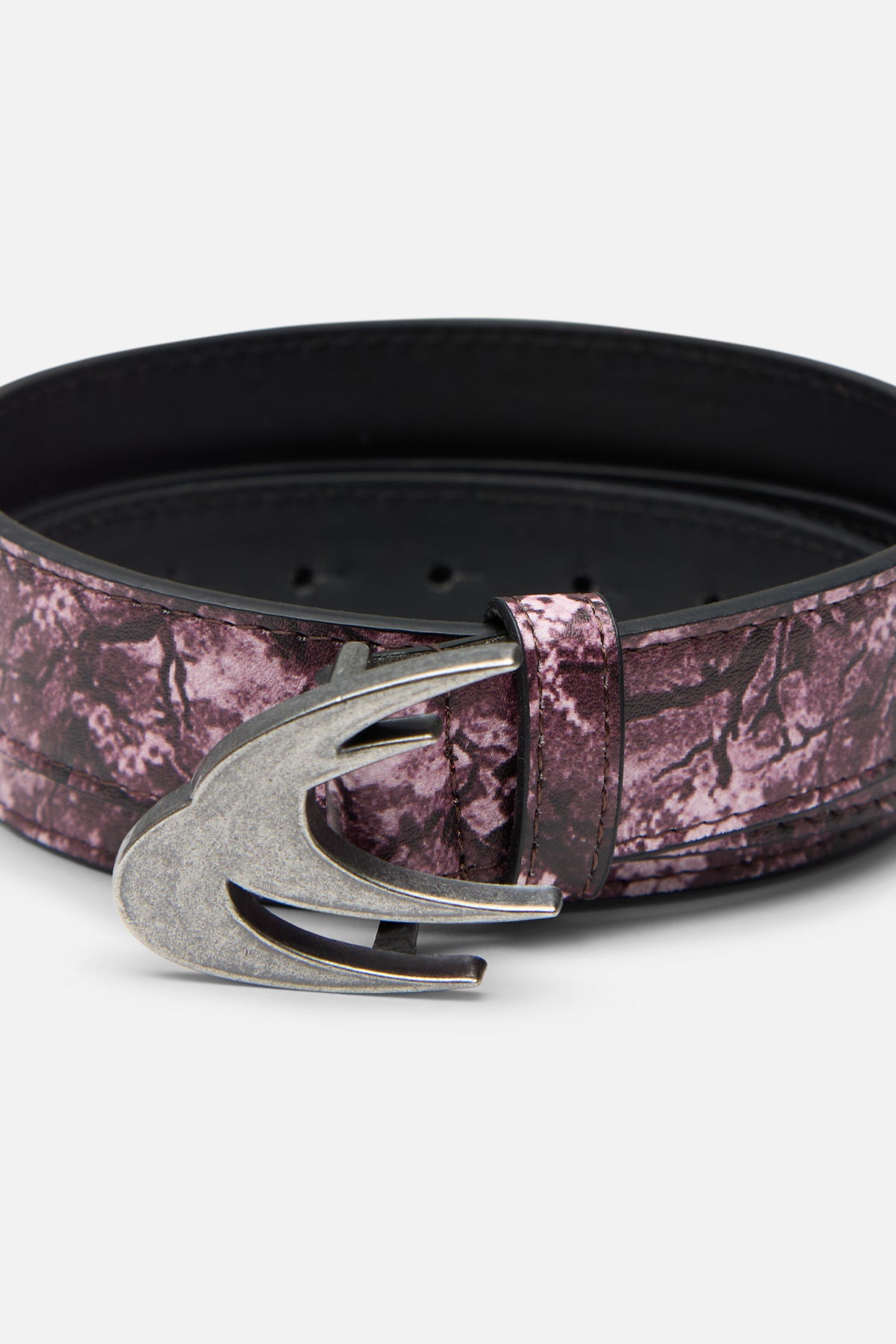 Real Flower Burgundy Belt