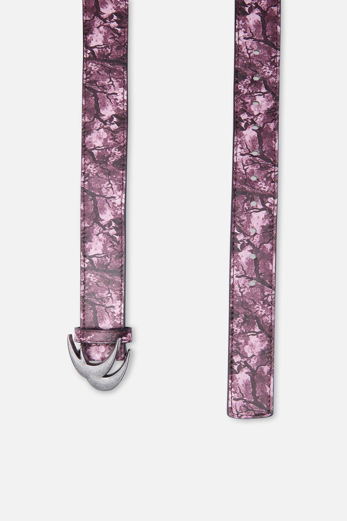 Real Flower Burgundy Belt
