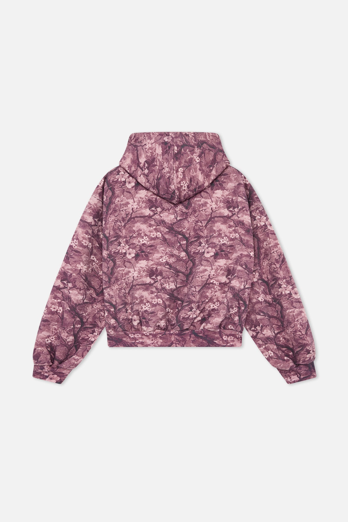 Real Flower Burgundy Zipper