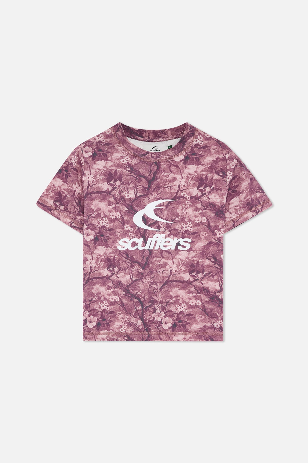 Real Flower Burgundy Fitted T-Shirt