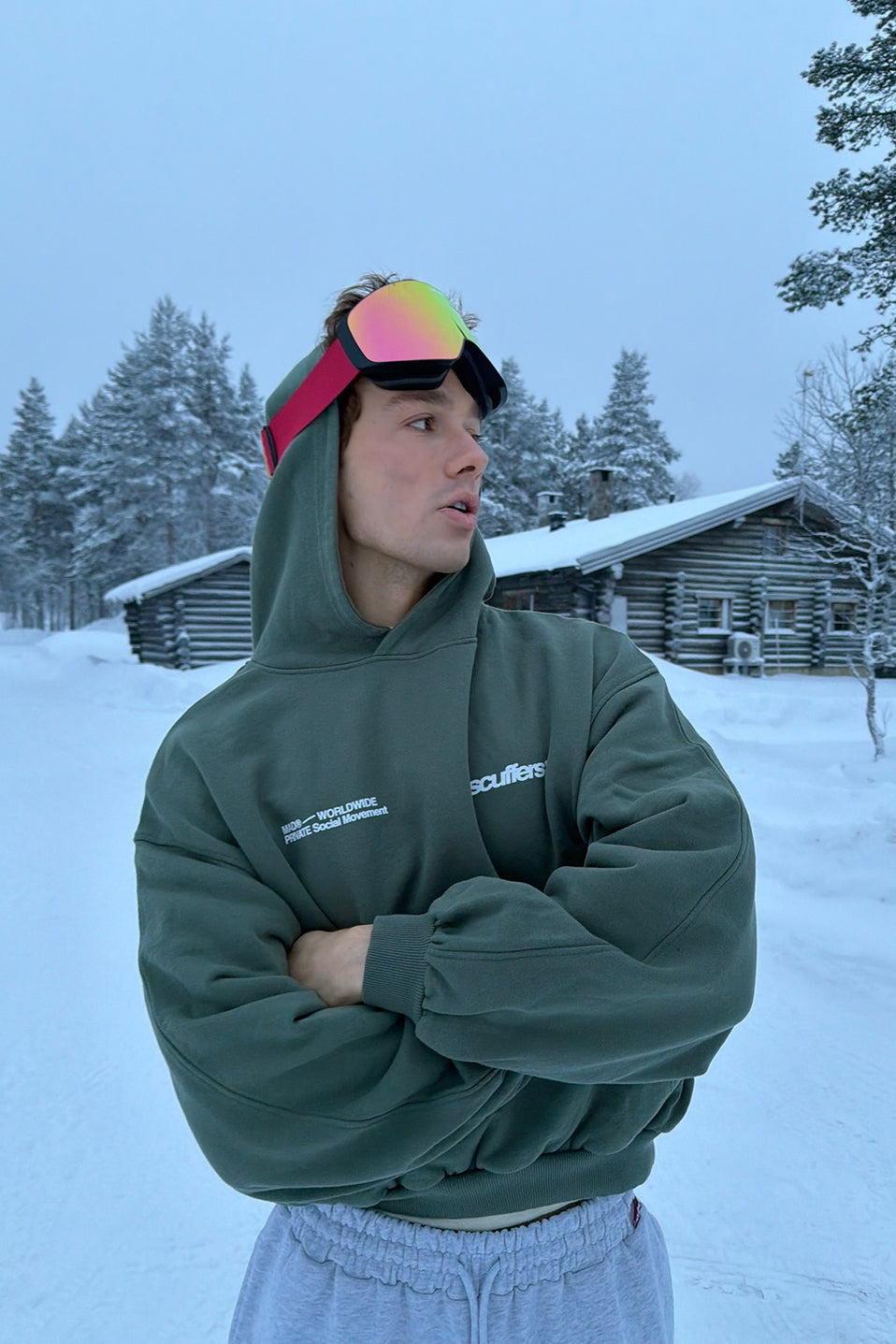 Worldwide Green Hoodie