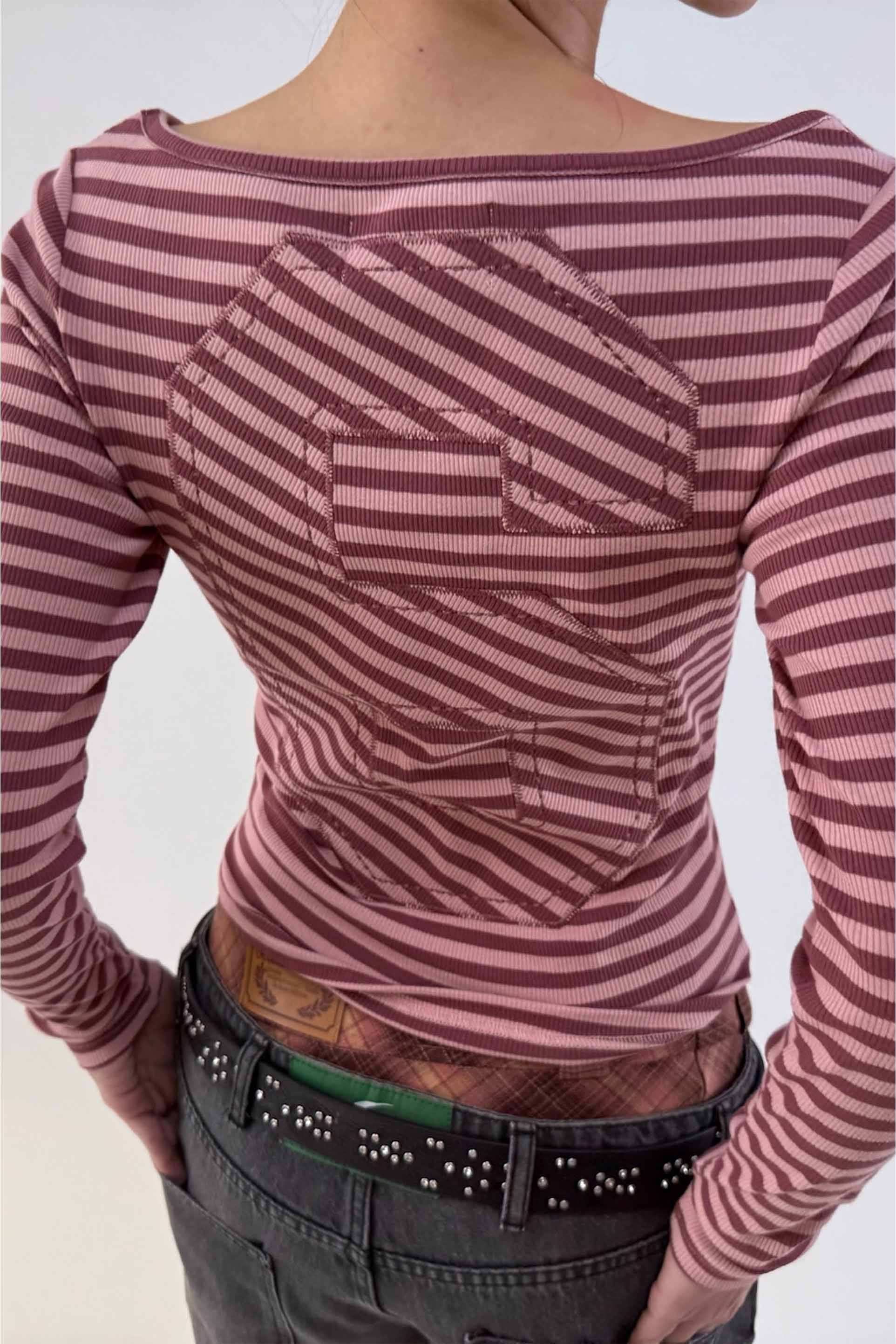 Nat Pink Stripes Longsleeve