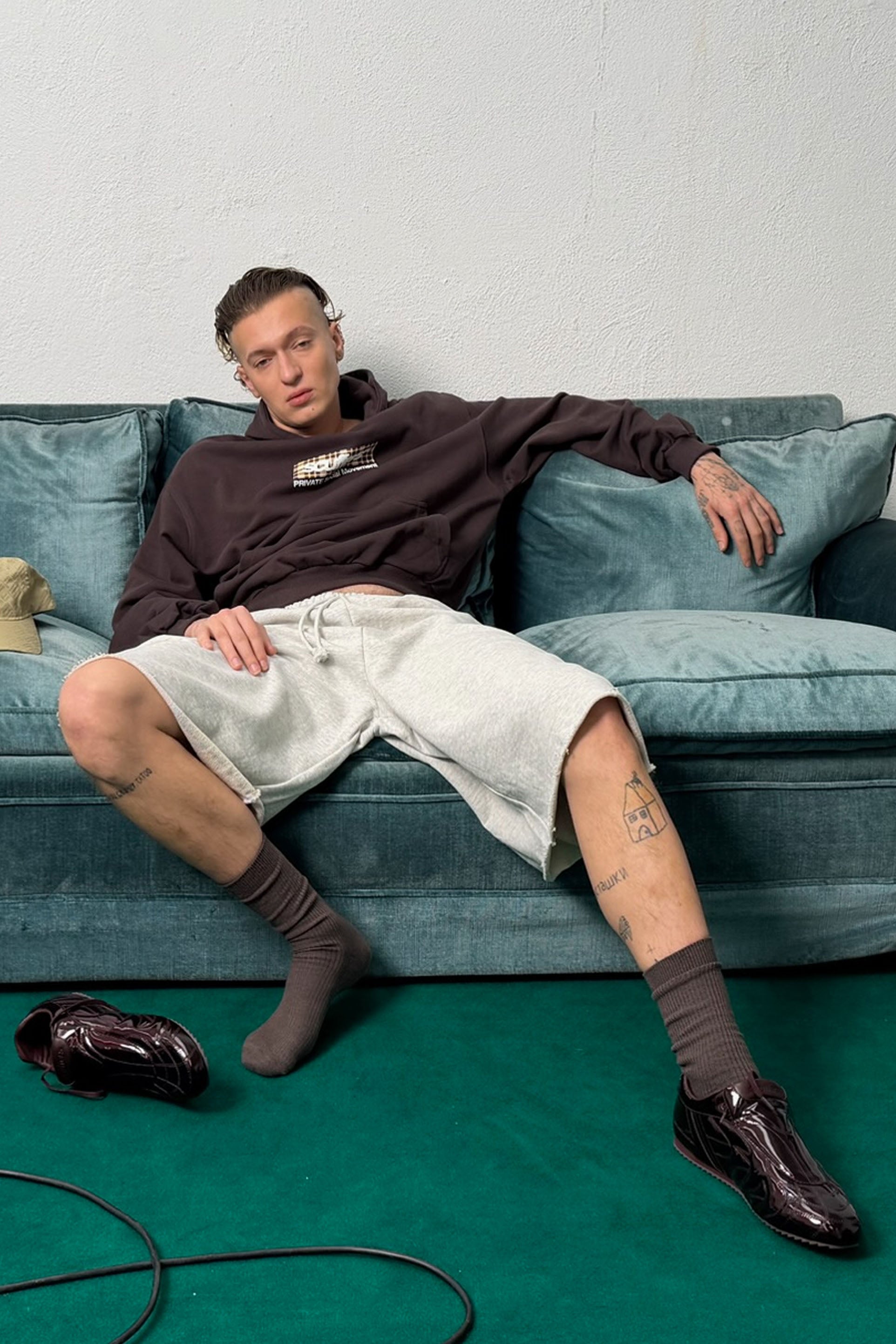 Private Brown Hoodie