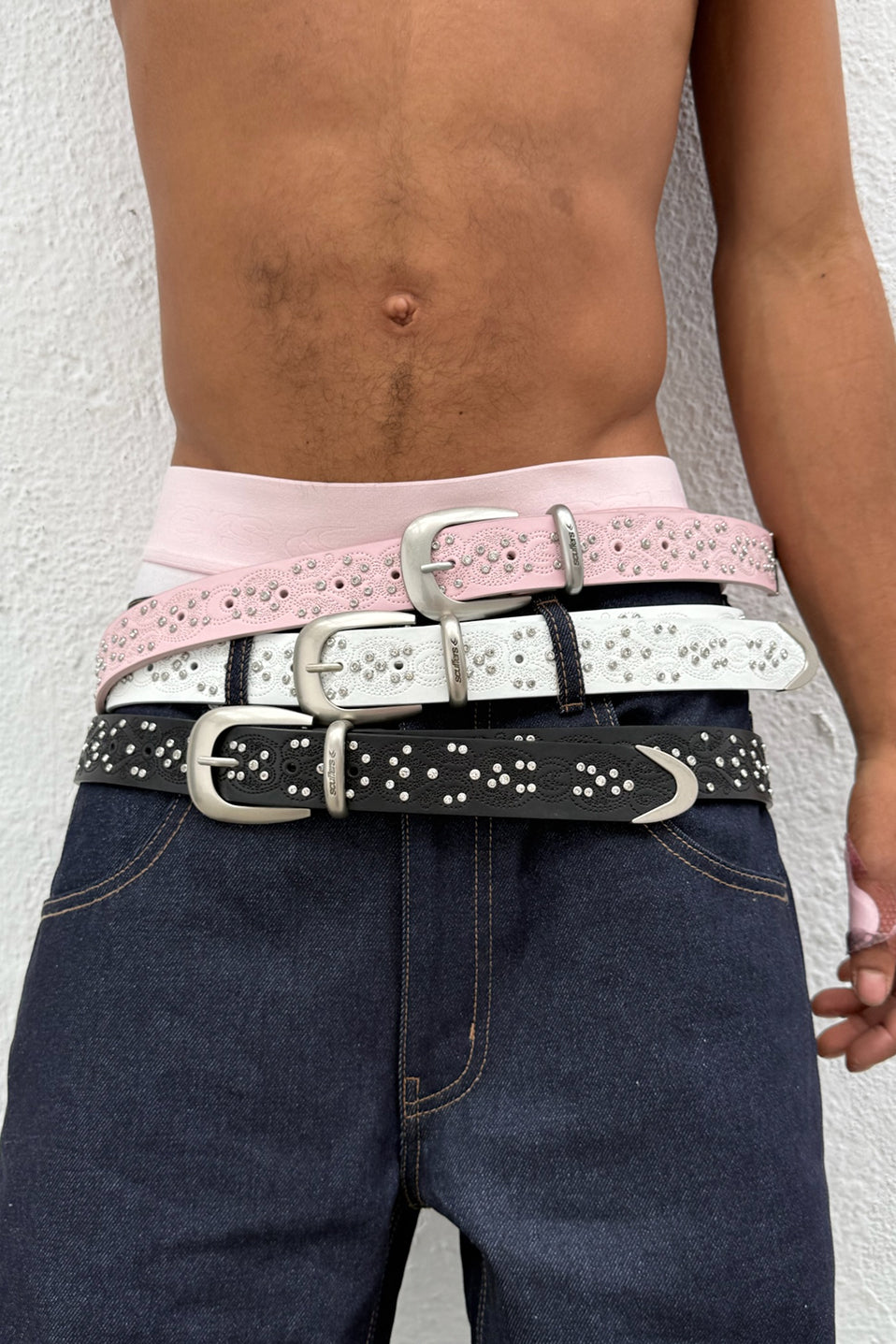 Shinning  Light Grey Belt