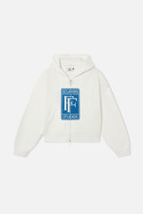 Rolly White Knit Zipper