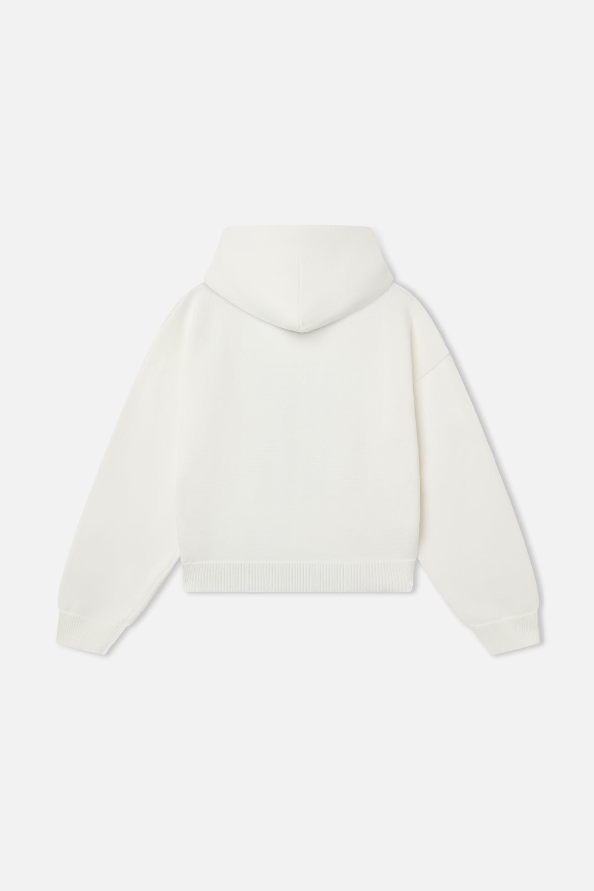 Rolly White Knit Zipper
