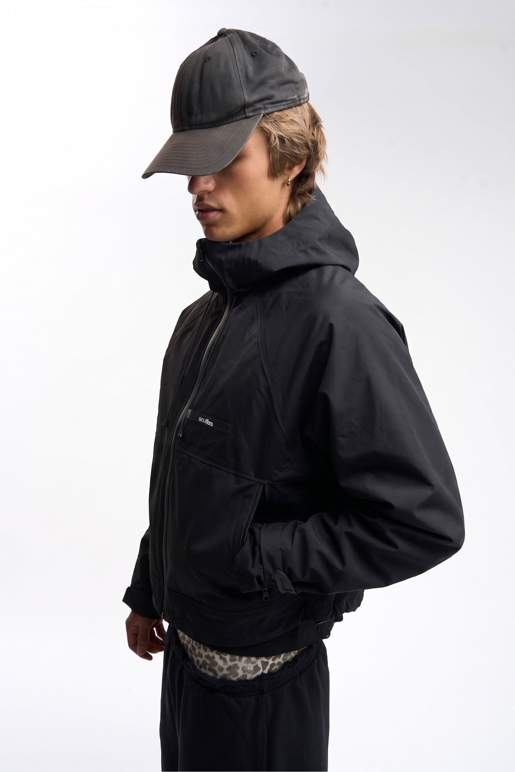 Essence Black Windbreaker