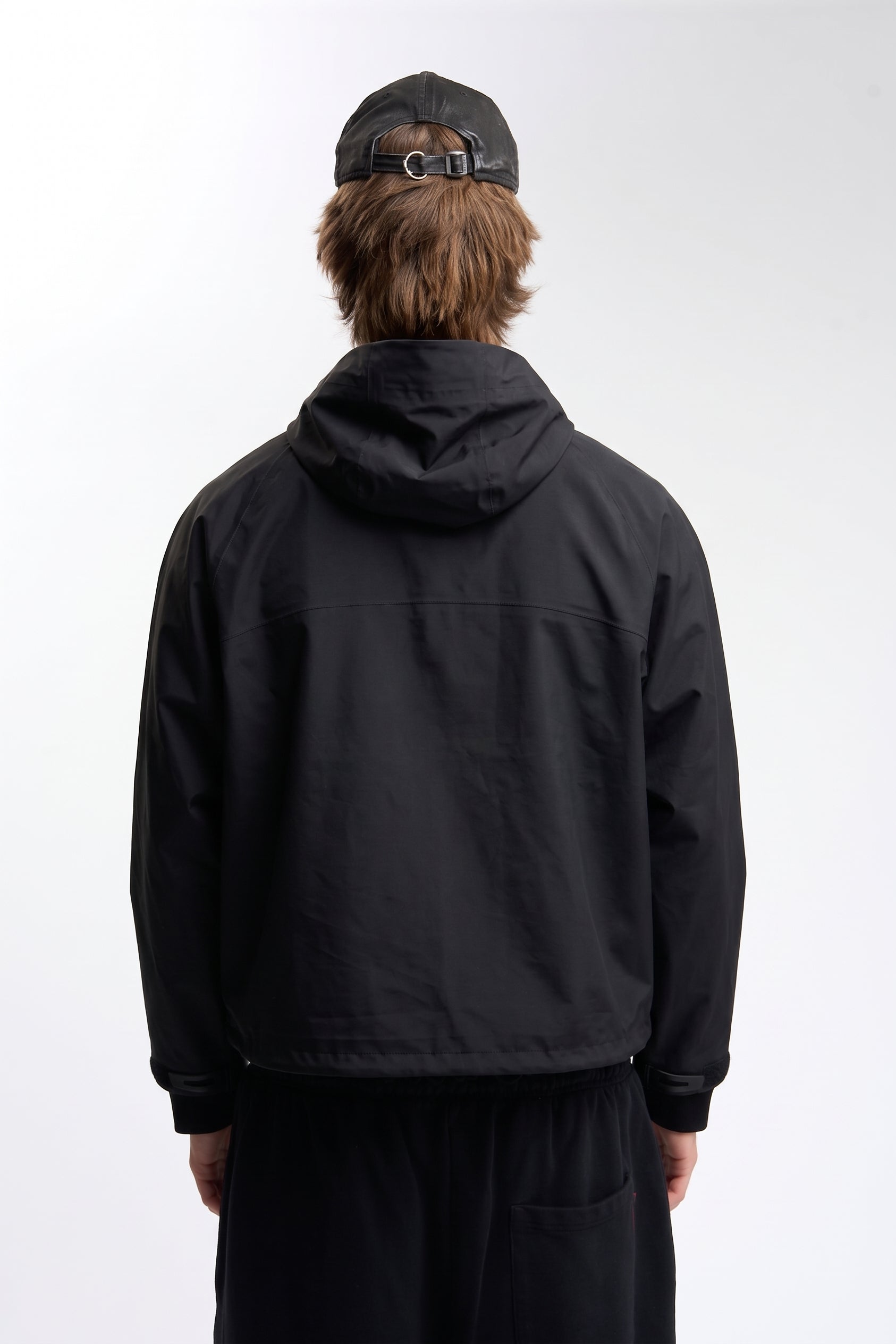 Essence Black Windbreaker