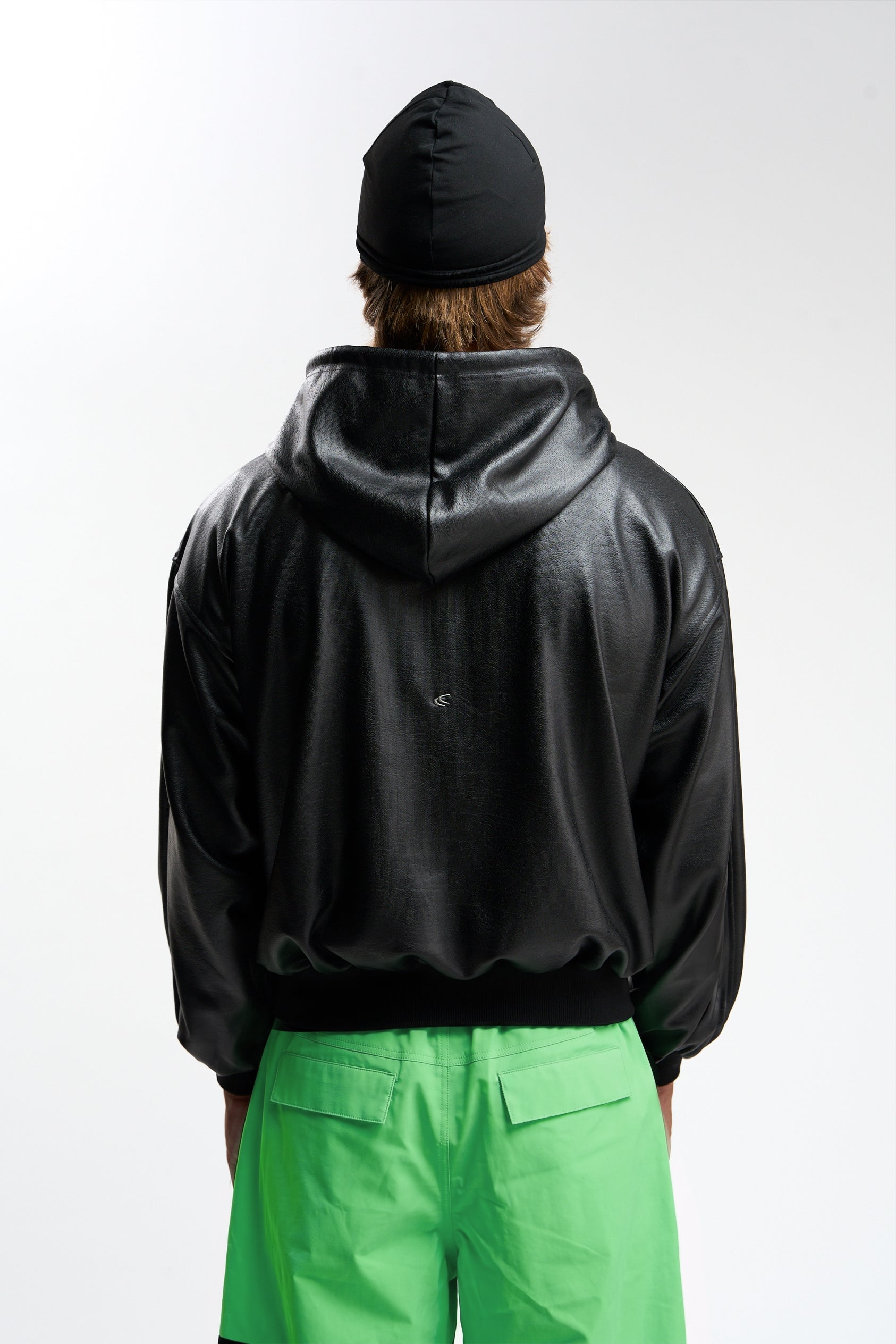 Cuir Black Zipper