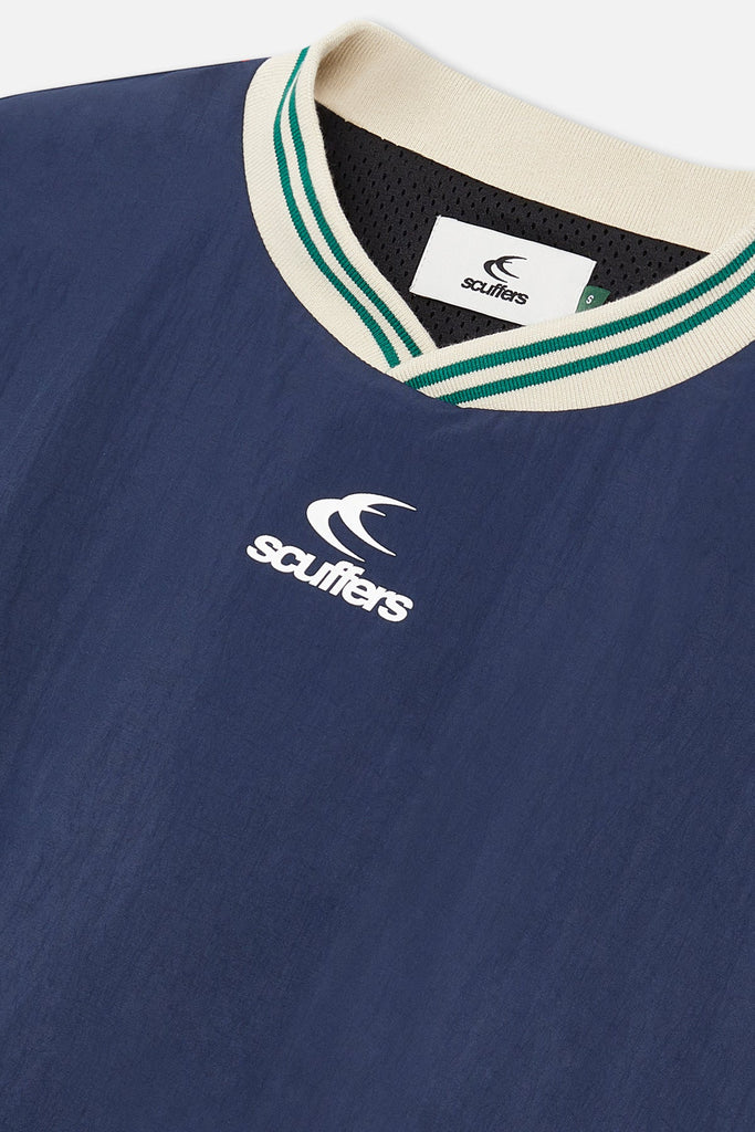 Sports Tech Navy & Green Crewneck