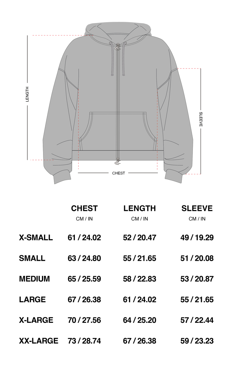 Guía de tallas oficial de Scuffers para Omega Green Zipper