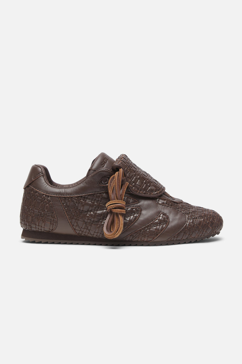 Iconic Braided Brown Sneaker