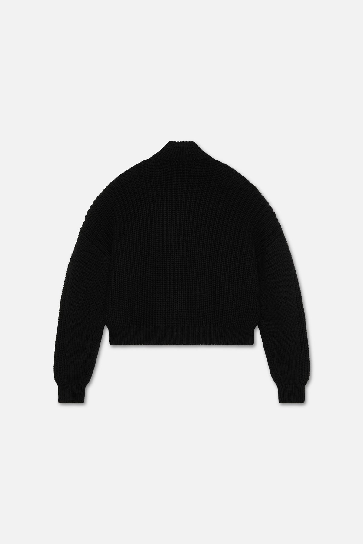 SCFF Black Knit Zipper