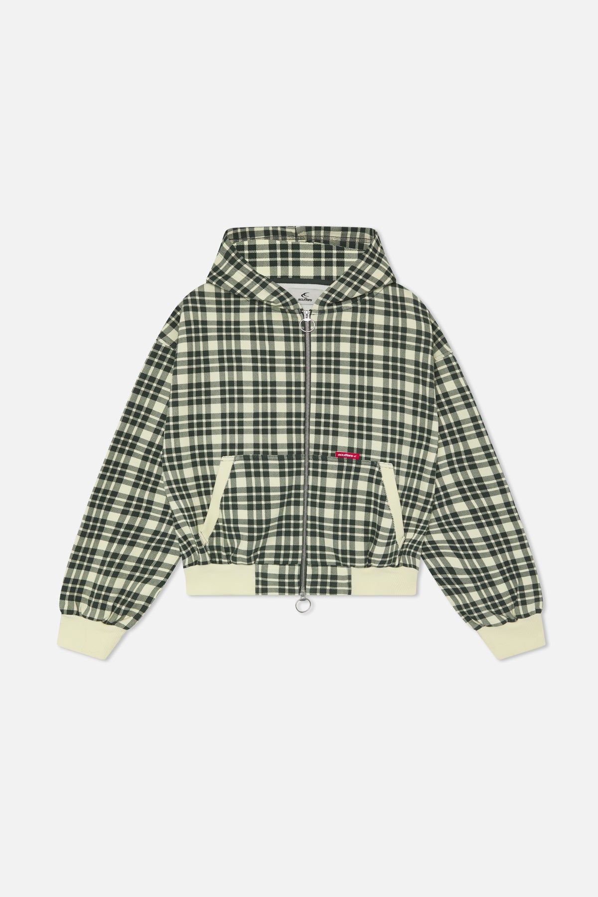 Scff Green Checks Zipper