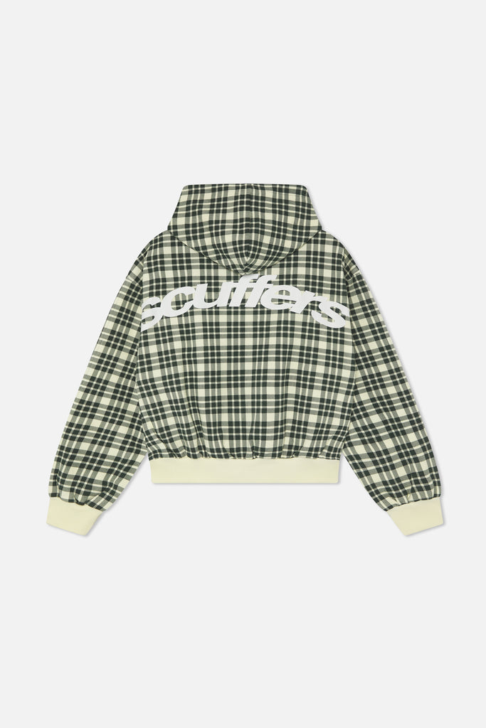Scff Green Checks Zipper