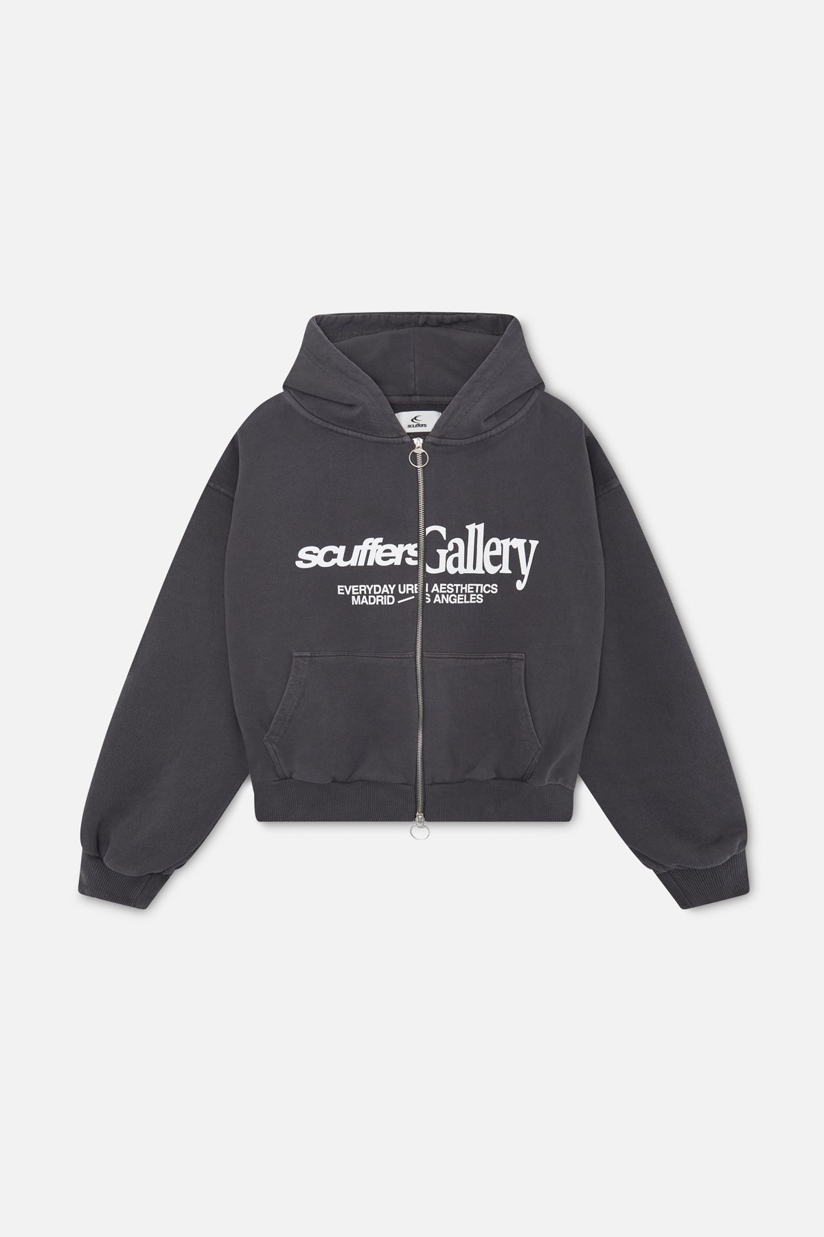 Gallery Black Zipped Hoodie