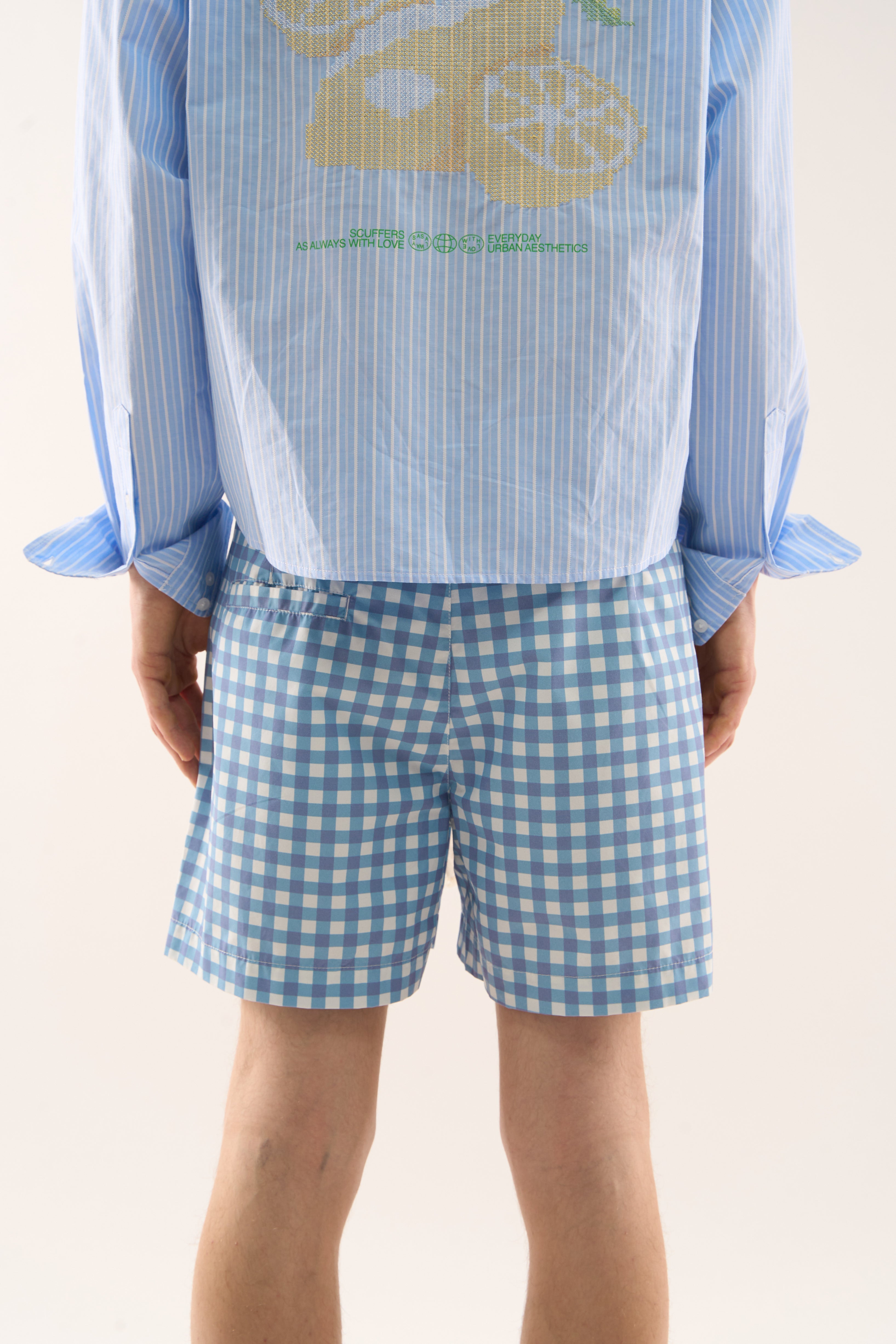 New Ibiza Checkered Blue Swimpants