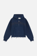 Buzz Navy Knit Zipper