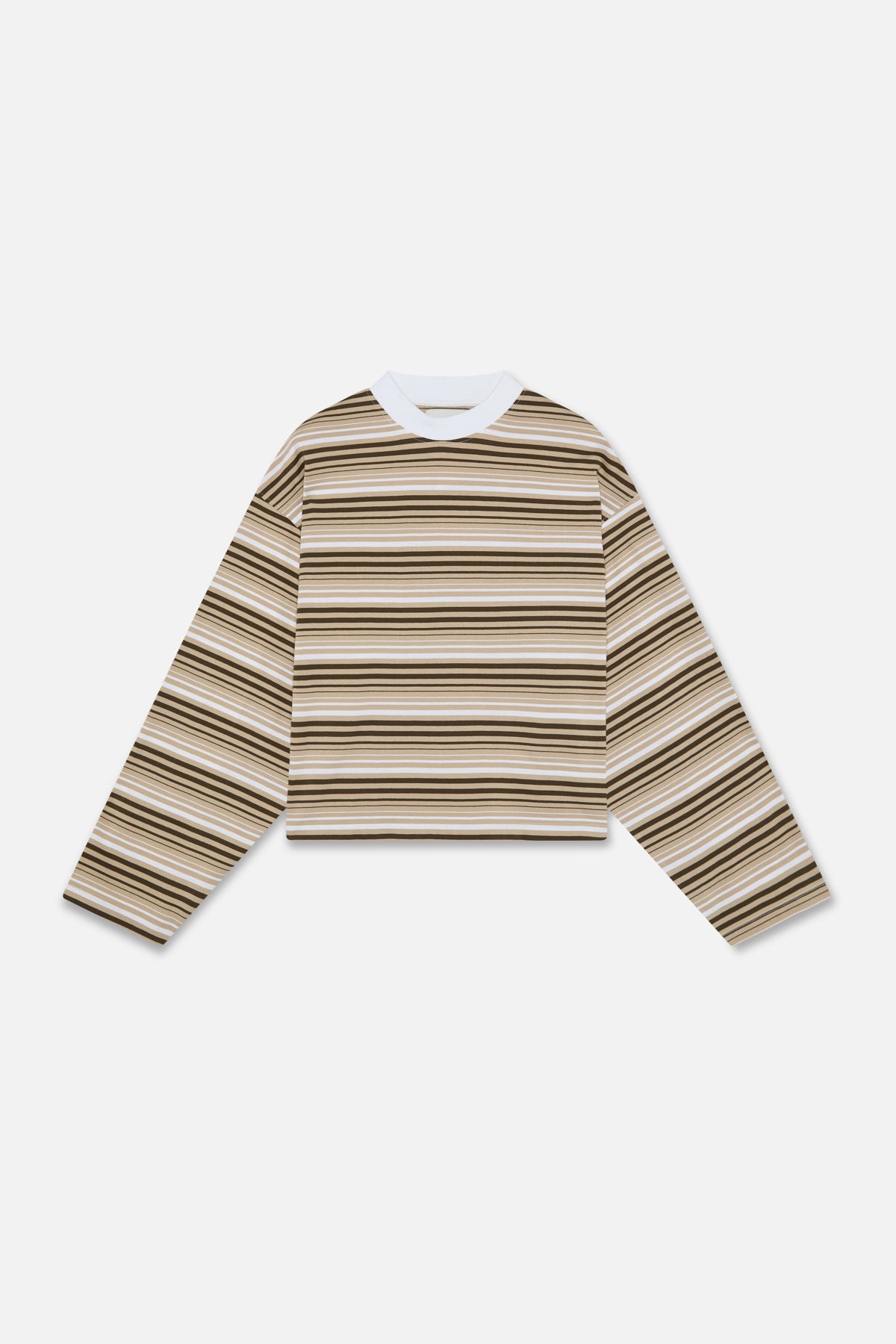 Sport Tech Brown Striped Longsleeve