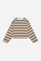 Sport Tech Brown Striped Longsleeve