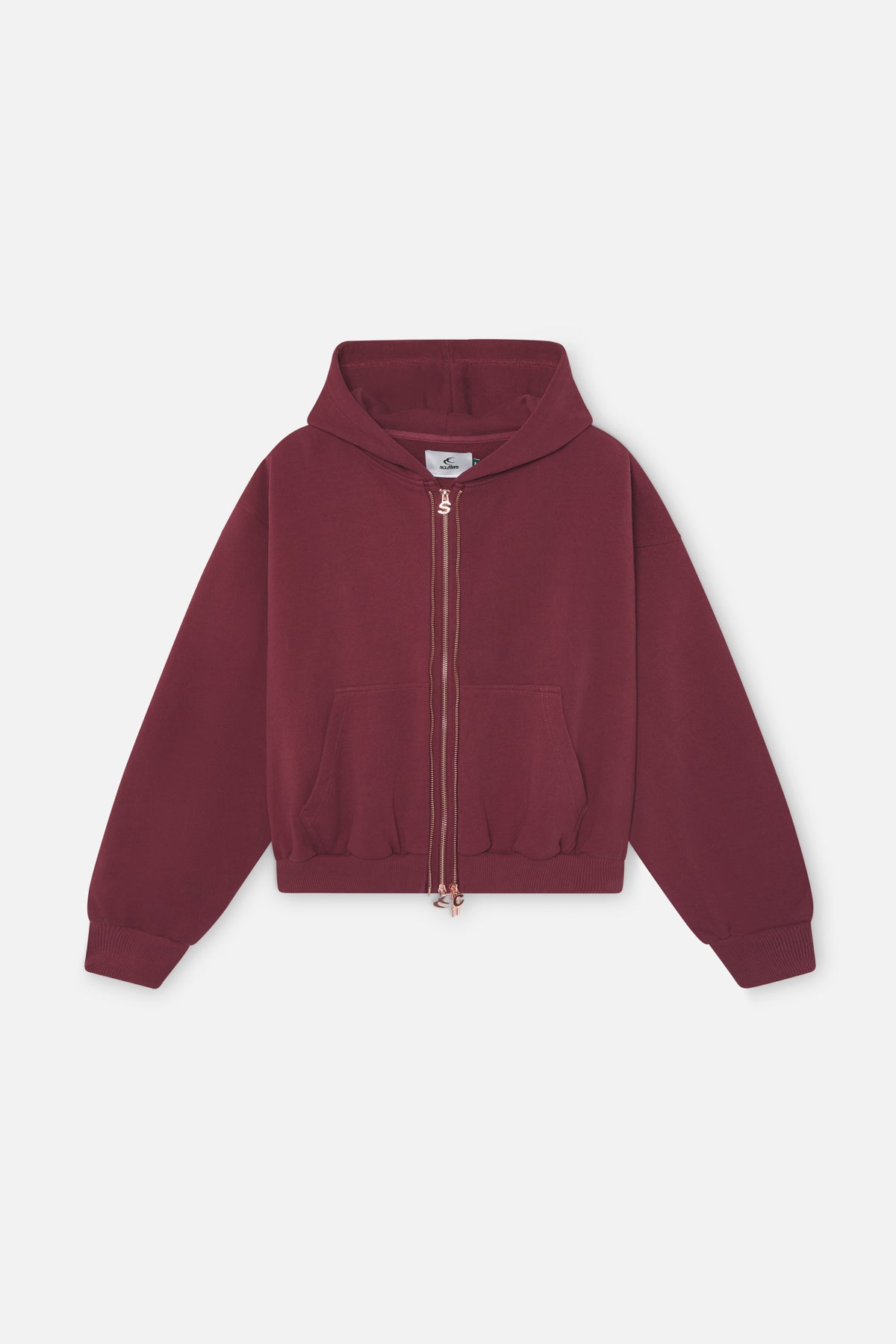 Steel Burgundy Zipper