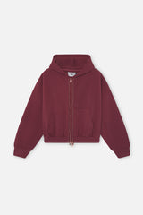 Steel Burgundy Zipper