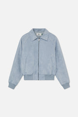 Suede Blue Raw Jacket